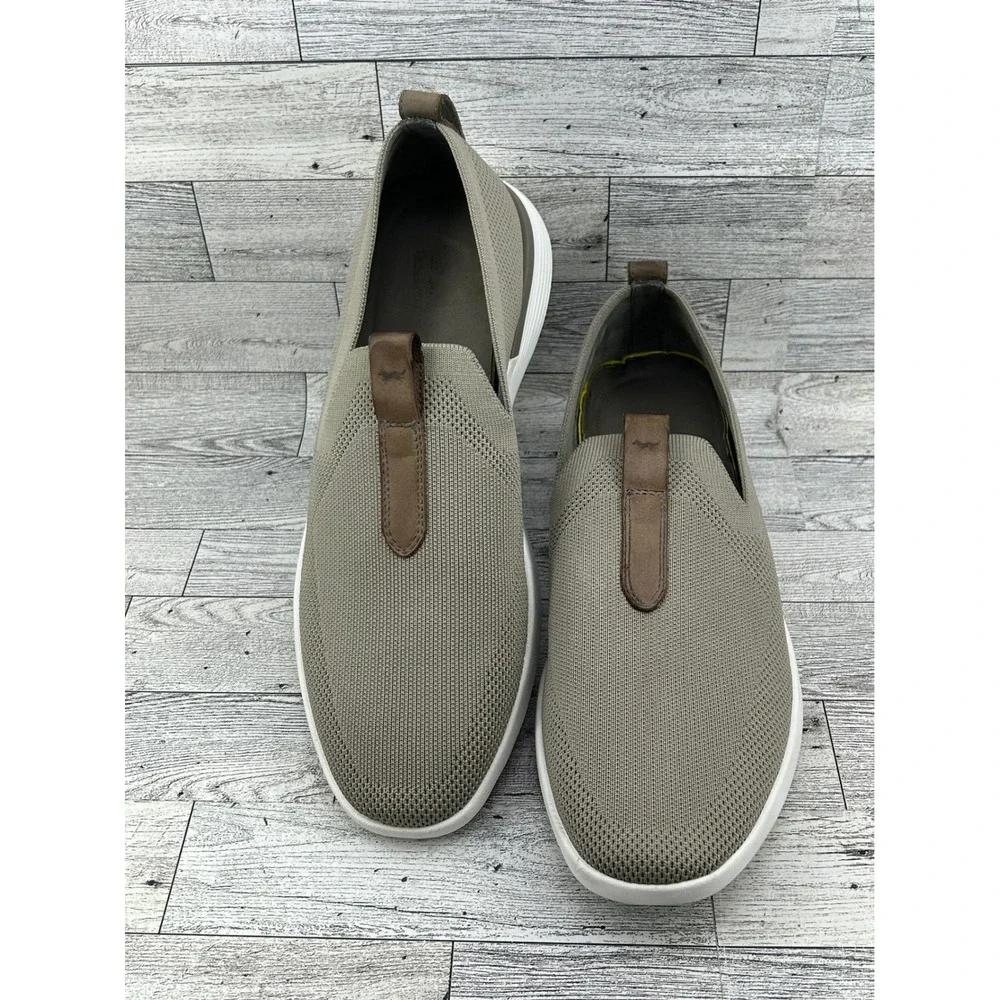 Wolf & Shepherd SwiftKnit‎ Loafers Mens 10 Taupe Knit Slip On WNSKLF2-37-D100